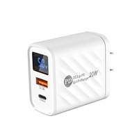 Adaptateur de chargeur PD de haute qualité avec prise EU, US, UK et adaptateur de chargeur de voyage UK, adaptateur de chargeur rapide USB-C PD 20W pour téléphone