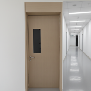 Porte battante en acier pour écoles, design minimaliste, finition durable et antibactérienne, pour salles de classe, bibliothèques et bureaux. - Product Image 1