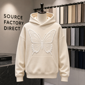 Sudadera con capucha personalizada para adultos con diseño de logotipo OEM/ODM, sudadera con ilustración personalizada, suave, unisex, con bordado 3D, venta al por mayor. - Product Image 4