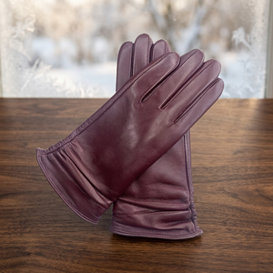 Pakistan Ready in Stock Thermal Winter Plain Leather <b>Touchscreen</b> <b>Gloves</b> for Women or Men Sports Outdoor Casual Daily Use - Product Image 3