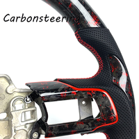 Volant de course personnalisé à fond plat en fibre de carbone de qualité supérieure pour Ford Mustang S550 GT EcoBoost 2015-2023, ajustement OEM