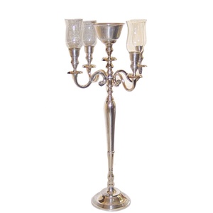 ที่ใส่เทียนดีไซน์โบราณเชิงเทียนพร้อมชามดอกไม้สำหรับตกแต่งงานแต่งงาน - Product Image 3