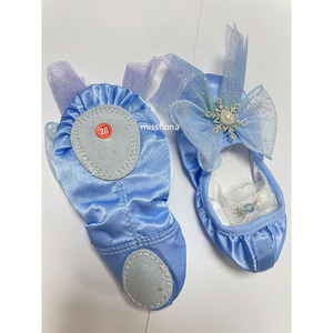 Zapatos <span class=keywords><strong>de</strong></span> <span class=keywords><strong>Ballet</strong></span> <span class=keywords><strong>de</strong></span> Satén para Niñas, Estilo Princesa, con Suela Suave y Corona, para Danza, Tendencia 2026 - Product Image 4