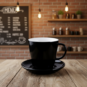 Juego <span class=keywords><strong>de</strong></span> Taza y Platillo <span class=keywords><strong>de</strong></span> Capuchino <span class=keywords><strong>de</strong></span> Cerámica <span class=keywords><strong>de</strong></span> Alta Calidad <span class=keywords><strong>de</strong></span> 470 ml - Logotipo Personalizable Estilo Nórdico para Cafetería en Casa - Product Image 2