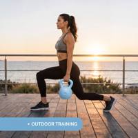 Kettlebell compact pour la remise en forme à domicile, équipement de fitness pour la force, l'équilibre et l'endurance