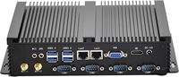 Mini PC industriel sans ventilateur équipé d'un processeur Core I5-3317U double cœur quad-thread (fréquence de base 1,7 GHz / fréquence Turbo maximale 2,6 GHz)
