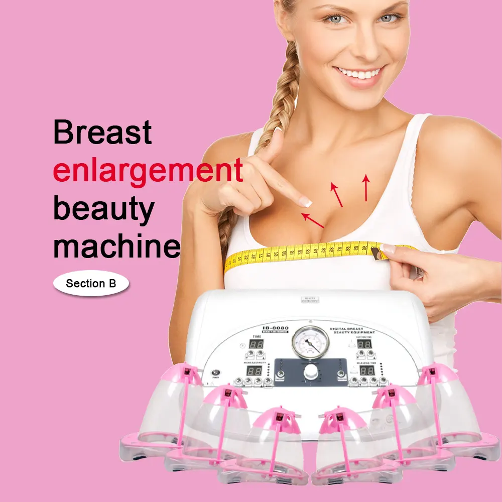 Breast Lifting Body Slimming Breast Enlargement Vibrating Suction Cups Beauty Machine