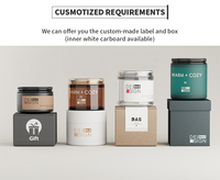 Ventes en gros de pots en verre crème de 1 oz, 2 oz, 4 oz, 8 oz, 16 oz avec une variété de services de transformation approfondie et étiquette et boîte personnalisées