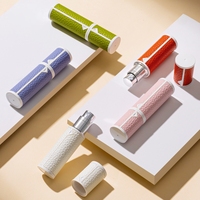 Botella de Perfume Color Caramelo, Botella de Perfume Recargable, Portátil, de Lujo, Capacidad de 5 ml, Boquilla de Pulverización Fina, Fácil de Rellenar, Diseño Compacto