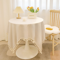 Nappe en polyester tissé pour fêtes et mariages, incluant une nappe de table basse – Offre Spéciale
