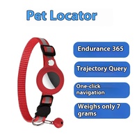 Traqueur GPS pour animaux de compagnie moderne anti-perte Airtag avec accessibilité au téléphone portable Localisateur de collier cadeau du Nouvel An pour chats chiots chiens