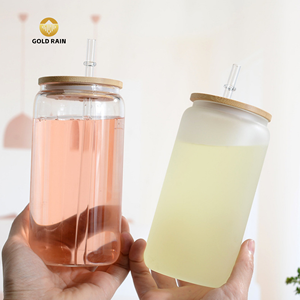 16oz boule à neige chaleur revêtement thermique transfert eau clair givré sublimation verre peut tasse - Product Image 3