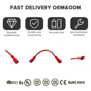 Konektor Adaptor Bentuk-T Multi-Pin dengan Isolasi PBT/PVC untuk Kabel Komputer, Sepeda Motor, Industri/Kontrol Listrik - Product Image 4