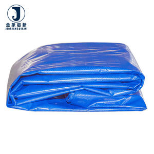 Bâche en PE bleu-blanc imperméable, résistante aux UV, haute durabilité, multi-usages, pour couvrir les cours, les voitures, les <span class=keywords><strong>camping</strong></span>-cars, les jardins, les nichoirs pour animaux - Product Image 3