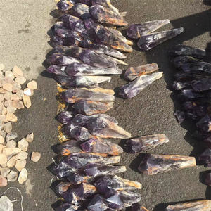 Hohe Qualität Erstaunlich Großer Amethyst Roh punkt Roh lila Amethyst Drachen zahn Zauberstab Punkte Zähne - Product Image 2