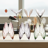 Ailes de mouches réalistes pré-coupées pour la pêche à la mouche, ailes d'insectes synthétiques, mouches de pierre, mouches de printemps, matériel de montage de leurres pour truites