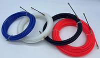 Tire-câble électrique SHUOQI 5m 10m 20m 30m en nylon flexible tressé hélicoïdal avec embout interchangeable diamètre 3-4mm