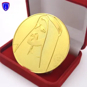 Hochwertige UAE National Day Coin Souvenir Münzen Benutzer definiertes Logo Zink legierung Metall 3D Challenge Gedenkmünzen