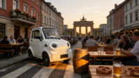 Yunlong Q5 Mini Auto Eléctrico de Baja Velocidad, Vehículo Eléctrico Homologado EEC L6e para Pasajeros Sin Licencia de Conducir
