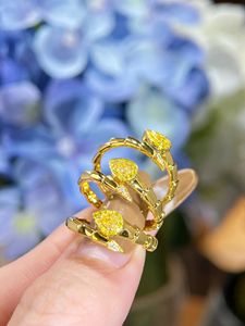 Xinfly18K Original Gold Yellow <b>Snake</b> <b>Ring</b> - Product Image 5