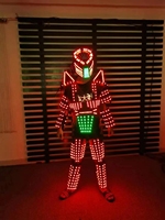 Costume LED de danseur sur échasses pour spectacle futuriste, événement, fête, robot LED universel pour spectacle de cirque