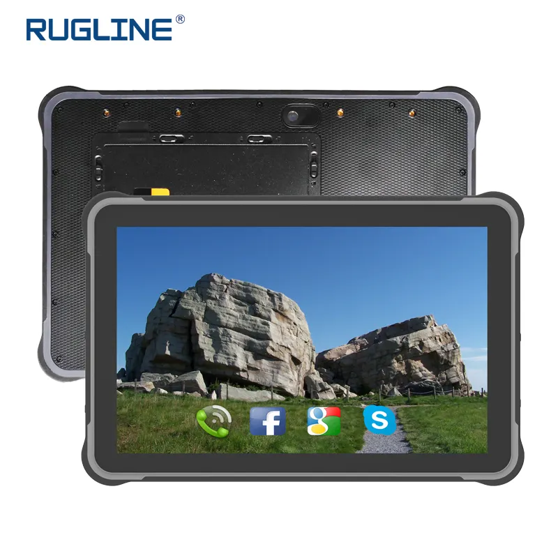 10.1 Inch Waterproof Rugged Android Tablet PC QR barcode scanner app download 4G industrial rugged tablet