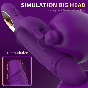 Vibrateur à double stimulation pour femmes, masseur clitoridien et point G, rechargeable par USB, étanche, matériau sûr pour le corps, 10 fréquences, stimulation des mamelons - Product Image 3