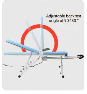 Chaise de rééducation motorisée pour genou, pour la rigidité postopératoire des jambes, dispositif de correction par flexion, extension et traction - Product Image 2