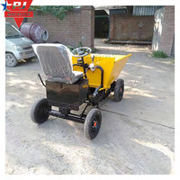 Chariot de transport de mortier électrique pour chantier avec benne à cendres électrique