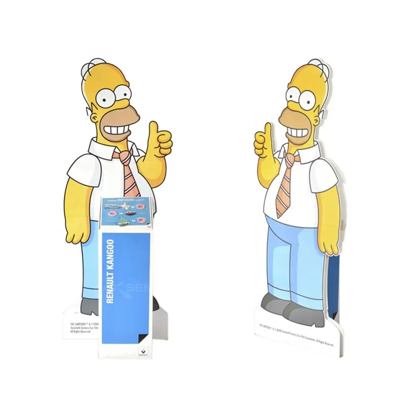 Özel baskılı karton Pop reklam yaşam boyutu ekran Standee karikatür karton kağıt film Standee ekran