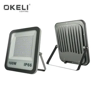 OKELI лучшее качество IP66 водонепроницаемый наружный 50 Вт 100 Вт 150 Вт 200 Вт светодиодный солнечный прожектор