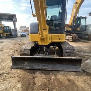 Excavadora sobre orugas usada original estándar superior Komatsu PC55MR para trabajos de construcción - Product Image 6