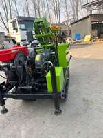 Plateforme de forage de puits d'eau portable et légère en aluminium 160T-2-M, profondeur 160 m, moteur diesel, pompe 25 CV, exploration géologique