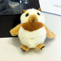 Nouveau Porte-clés Pendentif Hibou en Peluche, Mini Poupée avec Rembourrage en Polyester et Coton PP, Décoration de Sac, Poupée pour Machine à Pinces, Vente en Gros