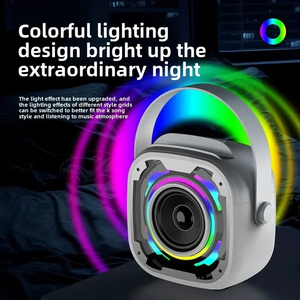 ลำโพงบลูทูธปาร์ตี้สำหรับเด็ก RGB LED มินิพร้อมไมโครโฟนเครื่องคาราโอเกะครบชุดพร้อมไมโครโฟน2ไมโครโฟนคาราโอเกะกล่องเสียงปาร์ตี้ - Product Image 2