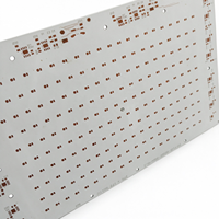 Circuit imprimé en aluminium à haute conductivité thermique, circuit imprimé LED DOB, circuit imprimé en aluminium avec masque de soudure blanc pour projecteur LED