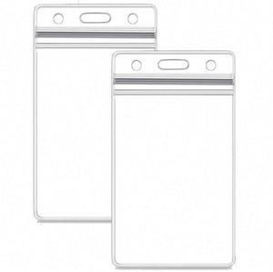 Porte-badges d'identification verticaux rigides, étanches, transparents, en plastique souple, pour cartes de crédit - Product Image 3
