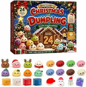 Caja Sorpresa de Navidad 2026: Juguete Antiestrés TPR con Forma de Dumpling, Set de Juguetes para Apretar, Regalo Sorpresa de Navidad - Product Image 3