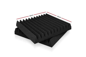12PCS khách sạn Studio âm thanh hấp thụ Wedge tấm phong cách thiết kế hiện đại chống cháy Acoustic Foam Tấm tường 30x30x5 cm - Product Image 4