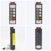 Télécommande industrielle sans fil de précision à 6 touches, étanche IP66, double axe + 4 axes, vitesse fixe, avec verrouillage de sécurité pour grue