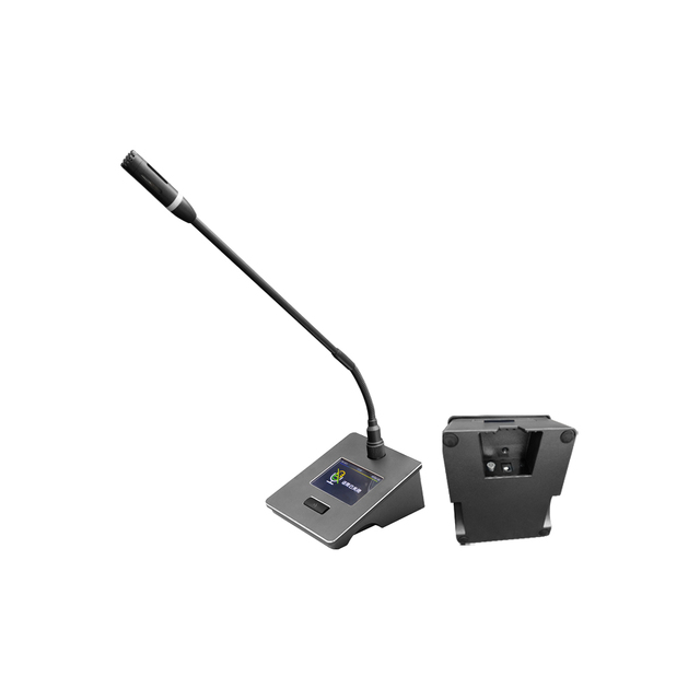 5G Gooseneck Delegate Microphone Audio Conference System with Simultaneous Interpretation 3.5-inch Touchscreen Camera Tracking