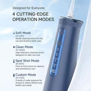 Flosser de agua portátil más vendido de 4 modos 300ML Flosser de agua Flosser eléctrico a prueba de agua IPX7 Irrigador oral - Product Image 3