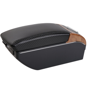 ไม้สีหนัง Pu สองชั้นและ USB ออกแบบ<span class=keywords><strong>คอนโซล</strong></span>กลาง<span class=keywords><strong>รถ</strong></span>กล่องเก็บยานยนต์พอดีกับ Renault Duster - Product Image 5