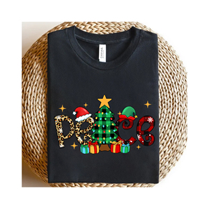 Transferts DTF personnalisés de Noël en gros, autocollants, impressions vinyle sérigraphiées pour T-shirts - Product Image 1