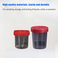 Vaso de Recolección de Muestras de Orina Estéril Desechable de PP de 120 ml con Tapa de Rosca, 250 Piezas/Caja, Personalizable OEM para Uso en Laboratorio