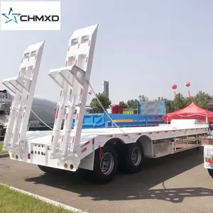 China Factory Used Heavy Equipment Transportation Low Bed Trailer For Heavy Machinery Transporting