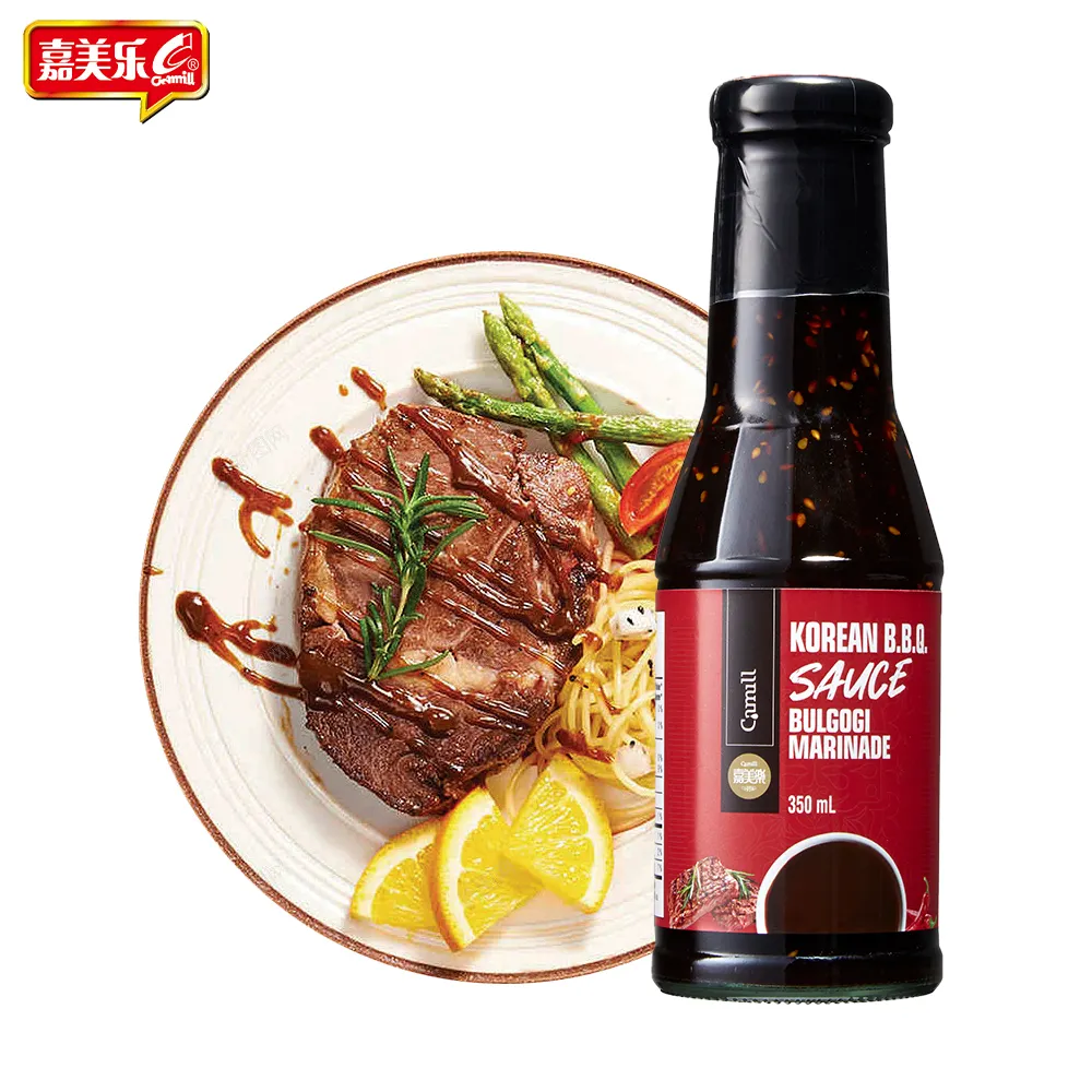 Free sample premium best selling 350ml barbecue sauce korean bbq sauce