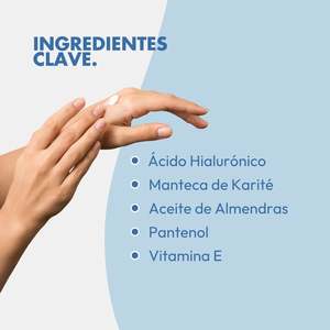 Divain Care Crema Mani Intensiva 50 Ml ad Assorbimento Rapido con Burro di Karité, Olio di Mandorle Dolci e Acido Ialuronico - Product Image 3