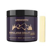 Résine de Shilajit Pur de l'Himalaya 30g 50g pour Étiquettes Personnalisées, Gel Riche en Acides Fulviques et Humiques, Soutien Immunitaire Adulte, Livraison en Une Semaine