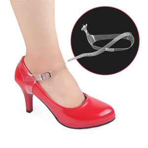 Staccabile TPU Trasparente Cinghie di <span class=keywords><strong>Scarpe</strong></span> con Fibbia Tacchi Alti Antiscivolo Stringhe delle <span class=keywords><strong>Scarpe</strong></span> Alla Caviglia Merletto Accessori di Ricambio - Product Image 2